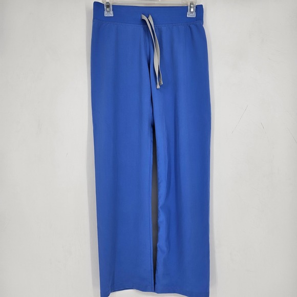 Figs Pants - Figs Scrub Pants Womens XXS Petite Livingston Straight Leg Comfortable Blue